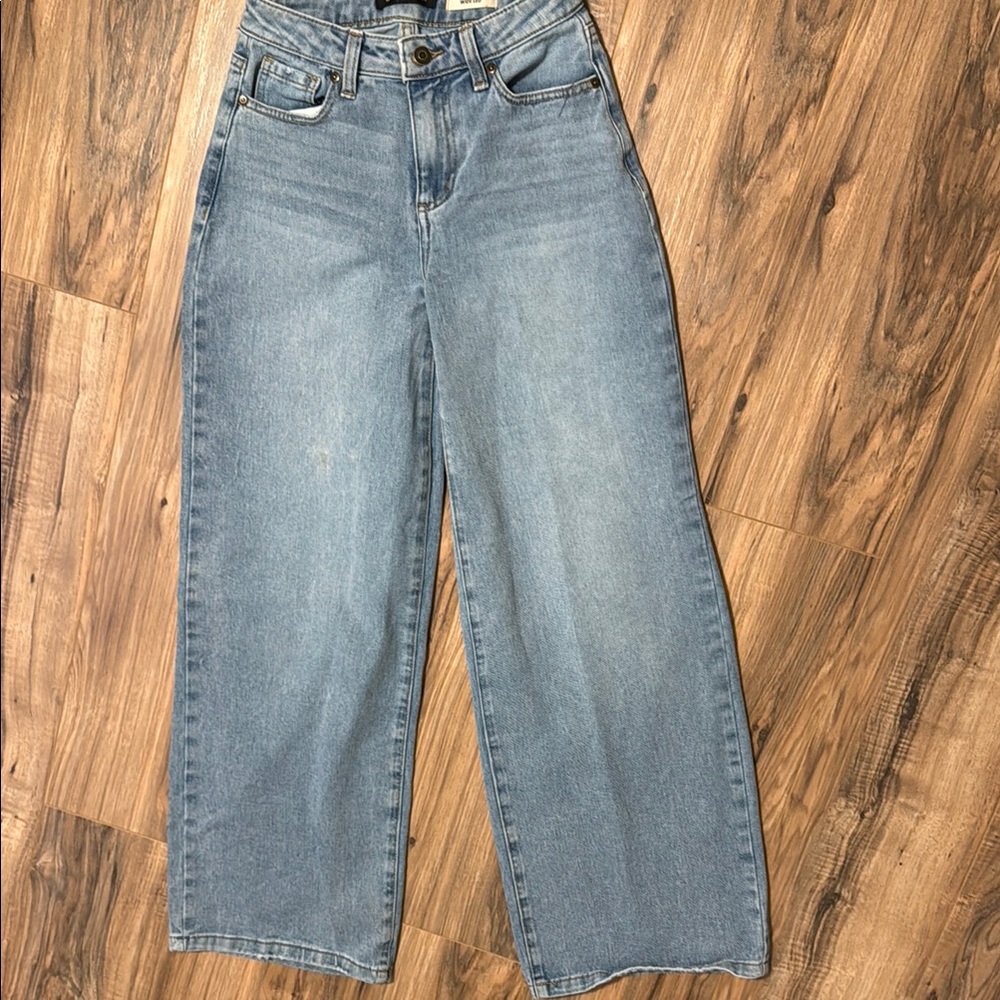 Women's Blue Wide-Leg Jeans